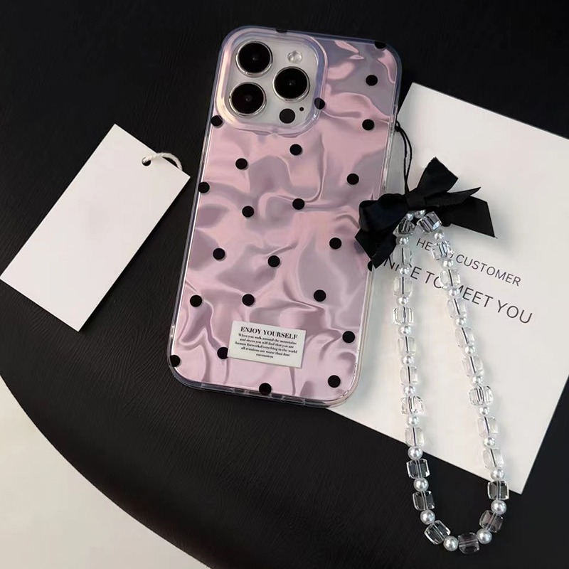 Realme Note 50 - Trendy Bow Dots Case For Realme