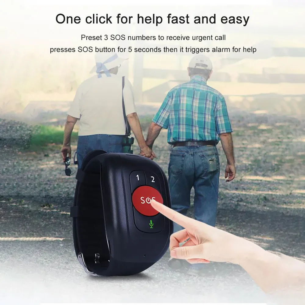 Elderly 4G LTE SOS Watch GPS T - огляд і ціна Fall Detection Watch