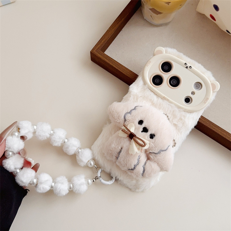 3D Cartoon Bowknot Puppy Warm  - огляд і ціна Apple Iphone 15 Pro Max