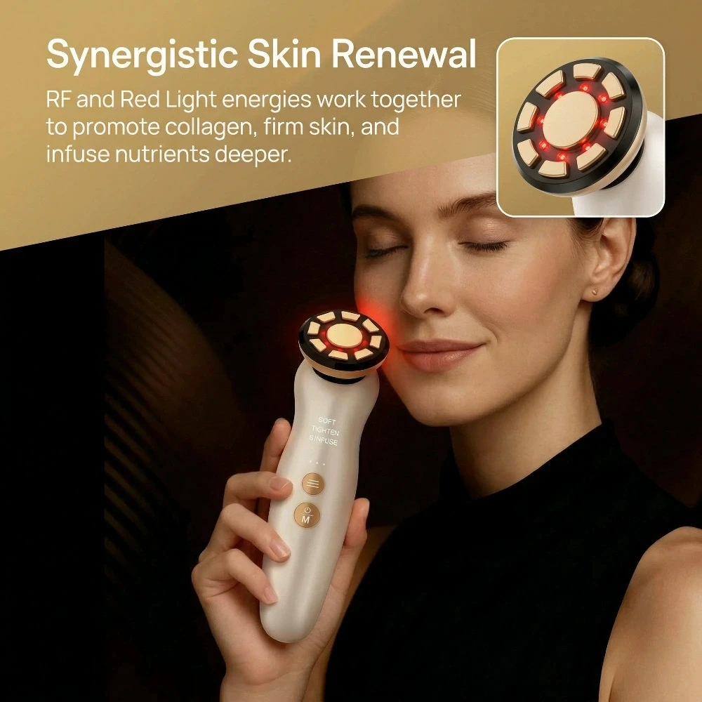 RF Facial Massager LED Light t - огляд і ціна Galvanic Skin Sensor