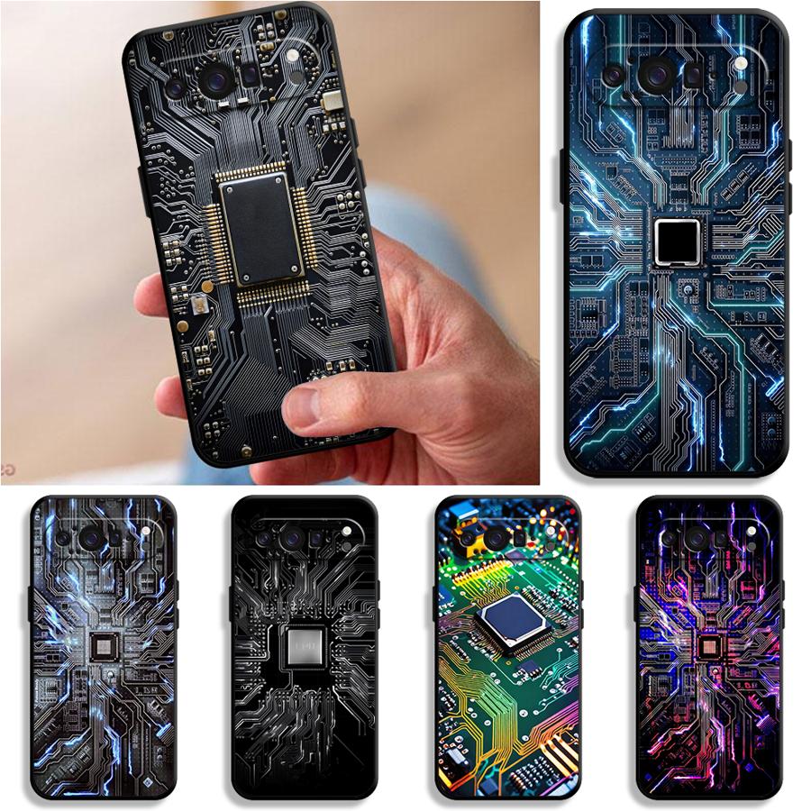 Retro Circuit Board Funda Phon - огляд і ціна Google Pixel 8A